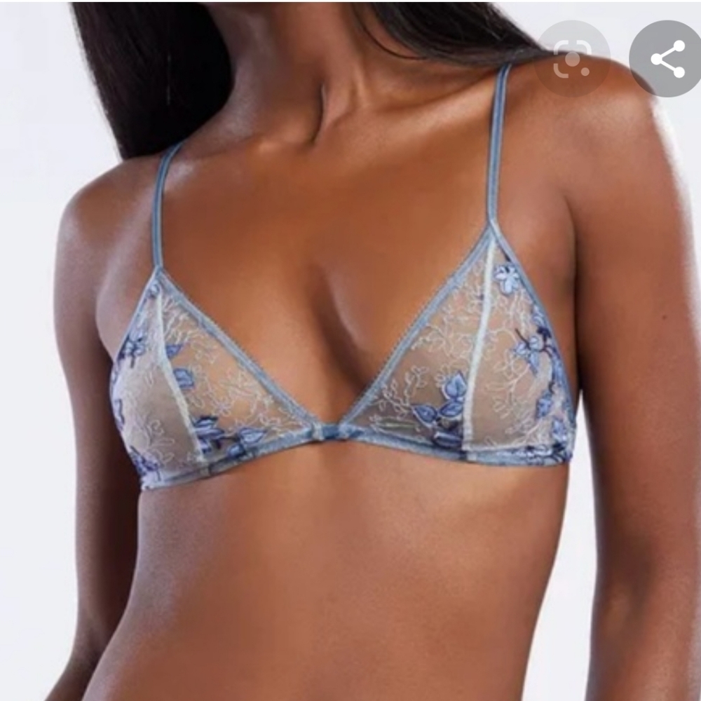 Savage X Fenty Satin Applique Triangle Bralette